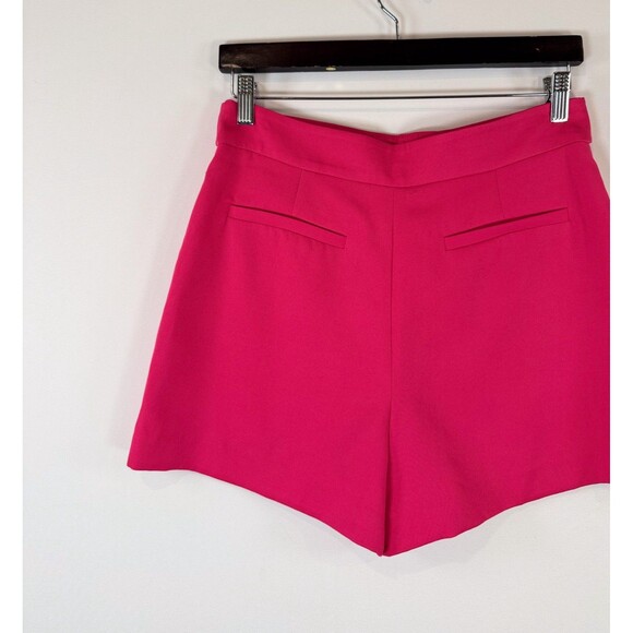 MILLY Womens Shorts Pink Aria Cady Button Tab High Rise Stretch Casual Size 4 - Picture 6 of 9
